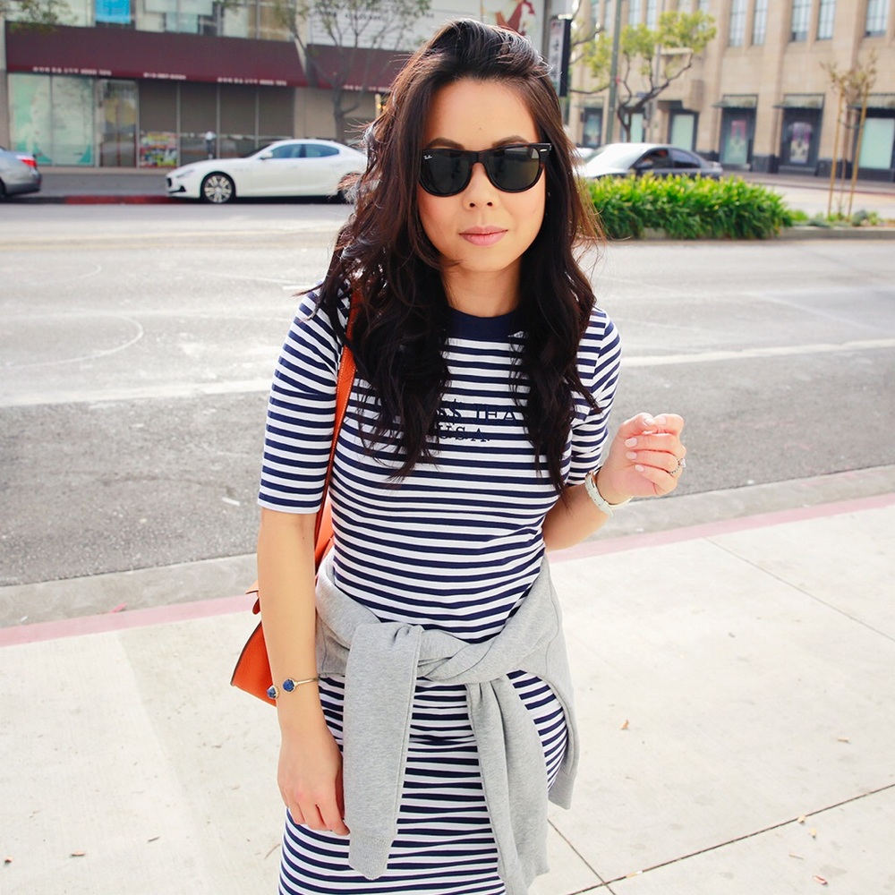 💙 GUESS A$AP ROCKY 90S STRIPED DRESS size Small